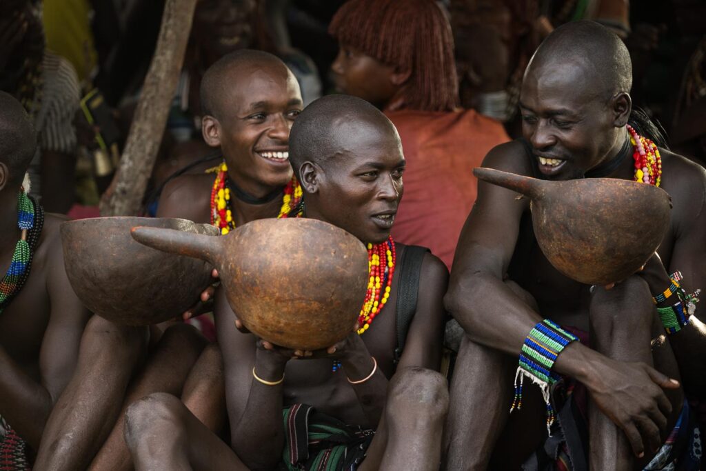 Ceremonies of the Hamar tribe in the Omo Valley of Ethiopia