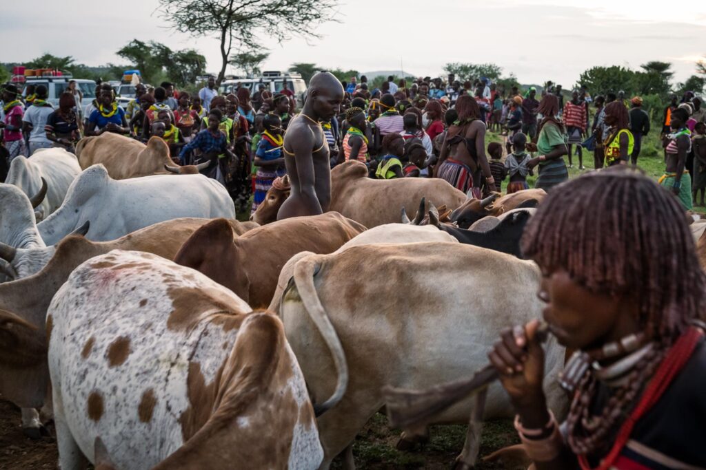 Ceremonies of the Hamar tribe in the Omo Valley of Ethiopia