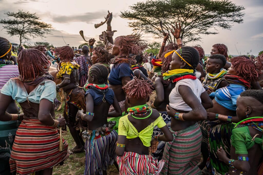 Ceremonies of the Hamar tribe in the Omo Valley of Ethiopia